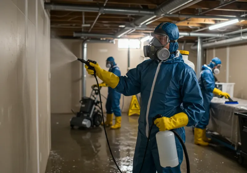 Basement Sanitization and Antimicrobial Treatment process in Wheatland, WY